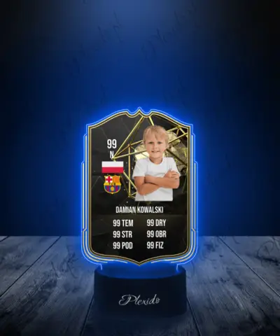 Lampka LED Plexido Piłka Nożna FIFA Twoje Zdjęcie Team of the Week Gold - 2