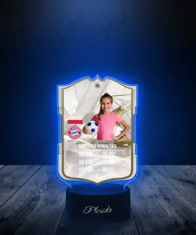 Lampka LED Plexido Piłka Nożna FIFA Twoje Zdjęcie Icon  Legend - 3