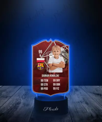 Lampka LED Plexido Piłka Nożna FIFA Twoje Zdjęcie FUT Champions Silver - 3