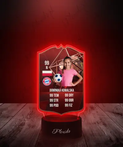 Lampka LED Plexido Piłka Nożna FIFA Twoje Zdjęcie FUT Champions Bronze - 2