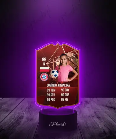 Lampka LED Plexido Piłka Nożna FIFA Twoje Zdjęcie FUT Champions Bronze - 3