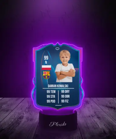 Lampka LED Plexido Piłka Nożna FIFA Twoje Zdjęcie UWCL RTTF - 2