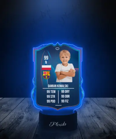 Lampka LED Plexido Piłka Nożna FIFA Twoje Zdjęcie UWCL RTTF - 3
