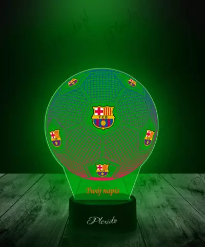 Lampka LED 3D Plexido z Nadrukiem Piłka Nożna FC Barcelona - 2