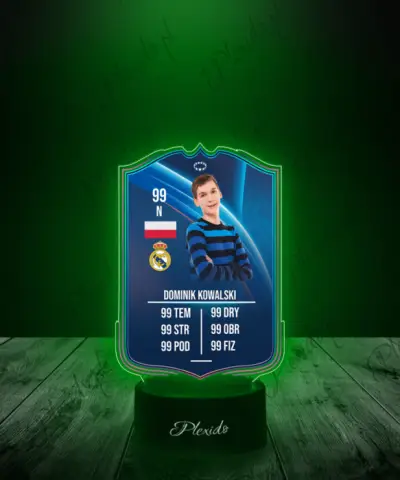 Lampka LED Plexido Piłka Nożna FIFA Twoje Zdjęcie UCL WOTM - 3