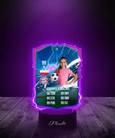Lampka LED Plexido Piłka Nożna FIFA Twoje Zdjęcie UCL Heroes - 2