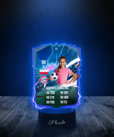 Lampka LED Plexido Piłka Nożna FIFA Twoje Zdjęcie UCL Heroes - 3