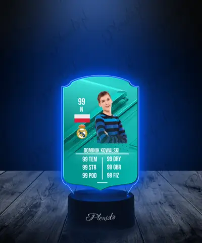 Lampka LED Plexido Piłka Nożna FIFA Twoje Zdjęcie Pro Player - 3