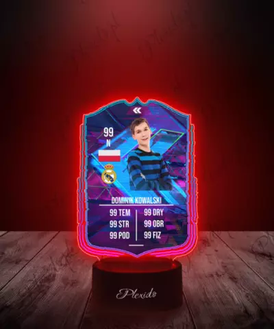 Lampka LED Plexido Piłka Nożna FIFA Twoje Zdjęcie Flashback SBC