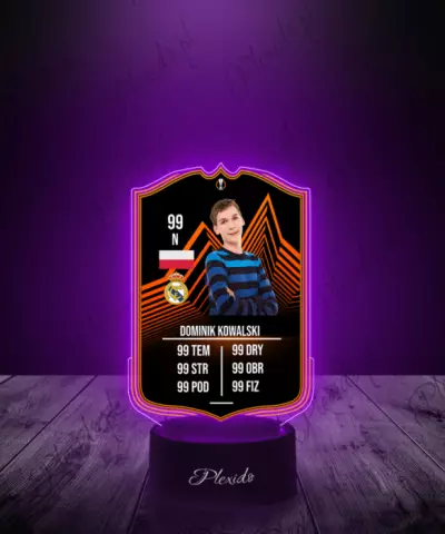 Lampka LED Plexido Piłka Nożna FIFA Twoje Zdjęcie Europa League RTTK - 2