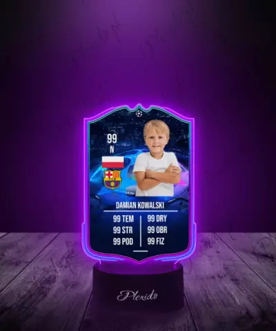 Lampka LED Plexido Piłka Nożna FIFA Twoje Zdjęcie Champions League RTTF - 2