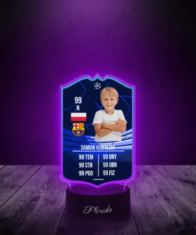 Lampka LED Plexido Piłka Nożna FIFA Twoje Zdjęcie Champions League POTM - 2