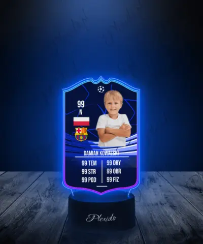 Lampka LED Plexido Piłka Nożna FIFA Twoje Zdjęcie Champions League POTM - 3
