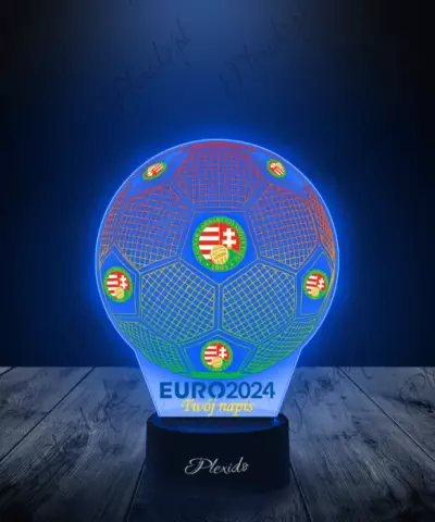 Lampka LED 3D Plexido z Nadrukiem Piłka Nożna Reprezentacja Węgier Euro 2024 - 2