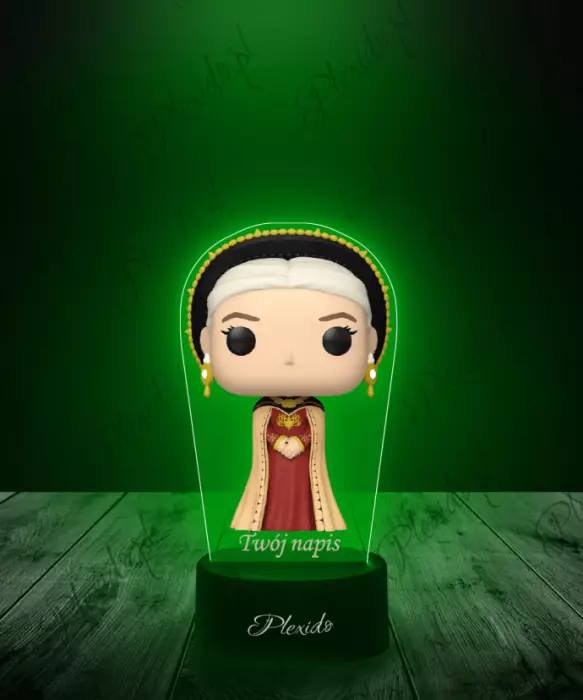 Lampka LED 3D Plexido z Nadrukiem Gra o Tron Ród Smoka Rhaenyra