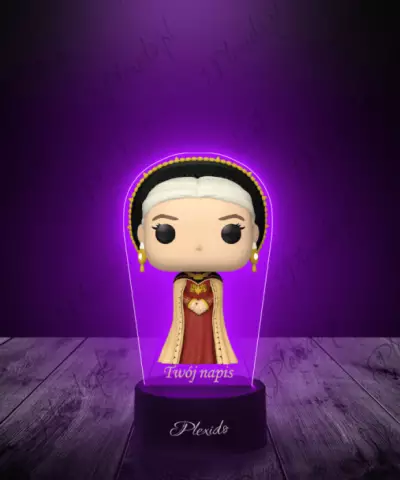 Lampka LED 3D Plexido z Nadrukiem Gra o Tron Ród Smoka Rhaenyra - 2