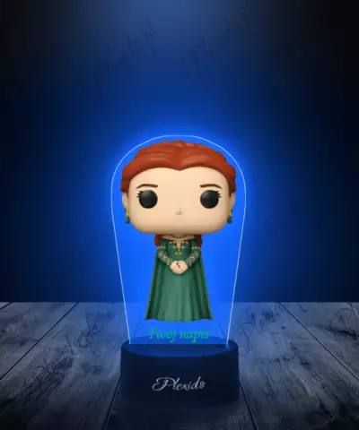 Lampka LED 3D Plexido z Nadrukiem Gra o Tron Ród Smoka Alicent