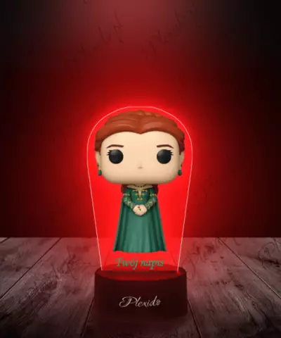 Lampka LED 3D Plexido z Nadrukiem Gra o Tron Ród Smoka Alicent