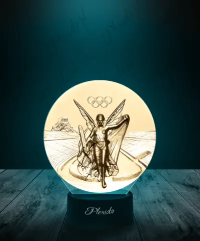 Lampka LED 3D Plexido z Nadrukiem Igrzyska Olimpijskie Medal - 2
