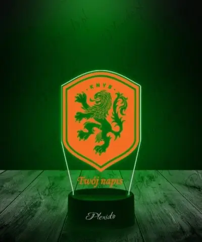 Lampka LED 3D Plexido z Nadrukiem Piłka Nożna Reprezentacja Holandii Euro 2024 - 3