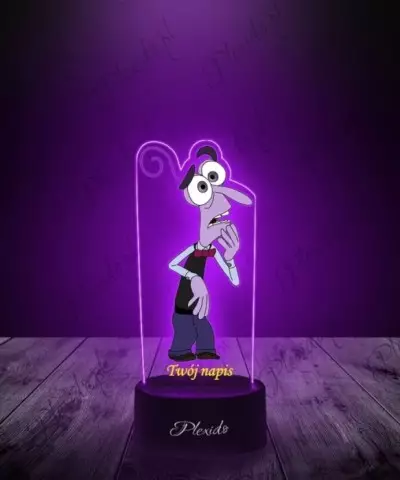 Lampka LED 3D Plexido z Nadrukiem W Głowie Się Nie Mieści Strach - 2