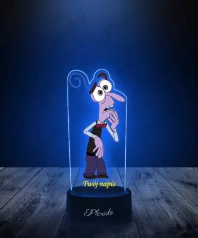 Lampka LED 3D Plexido z Nadrukiem W Głowie Się Nie Mieści Strach - 3