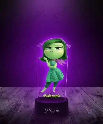 Lampka LED 3D Plexido z Nadrukiem W Głowie Się Nie Mieści Odraza - 2