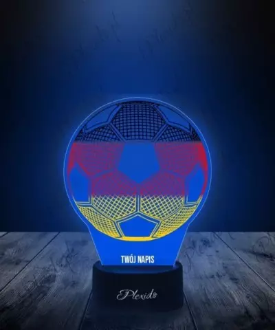 Lampka LED 3D Plexido z Nadrukiem Piłka Nożna Niemcy Flaga Euro - 2