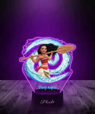 Lampka LED 3D Plexido z Nadrukiem Bajka Vaiana Moana - 3