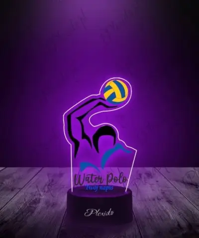 Lampka LED 3D Plexido z Nadrukiem Igrzyska Olimpijskie Water Polo - 2