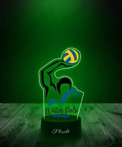 Lampka LED 3D Plexido z Nadrukiem Igrzyska Olimpijskie Water Polo