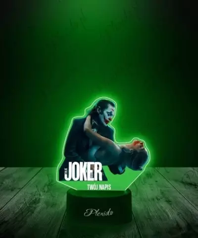 Lampka LED 3D Plexido z Nadrukiem Joker Film Dc Comics