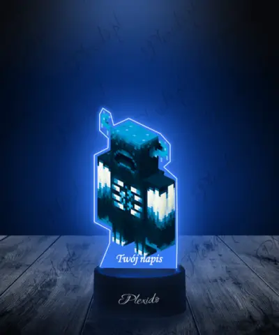 Lampka LED Plexido z Nadrukiem Gra Minecraft Warden - 2