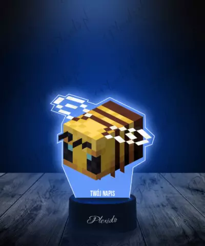 Lampka LED Plexido z Nadrukiem Gra Minecraft Pszczoła - 2