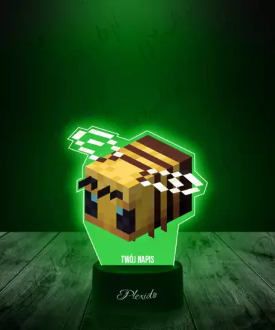 Lampka LED Plexido z Nadrukiem Gra Minecraft Pszczoła - 3
