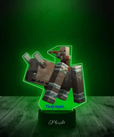 Lampka LED Plexido z Nadrukiem Gra Minecraft Pillager - 3