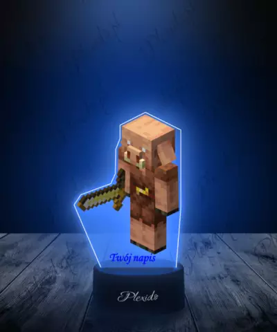 Lampka LED Plexido z Nadrukiem Gra Minecraft Piglin - 2