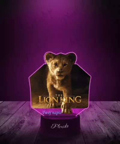 Lampka LED 3D Plexido z Nadrukiem The Lion King Król Lew - 2