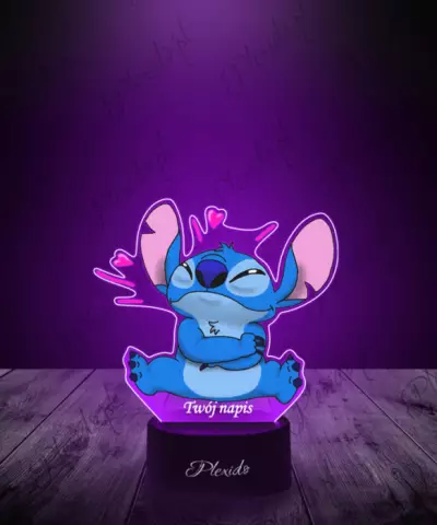 Lampka LED 3D Plexido z Nadrukiem Bajka Stich - 3