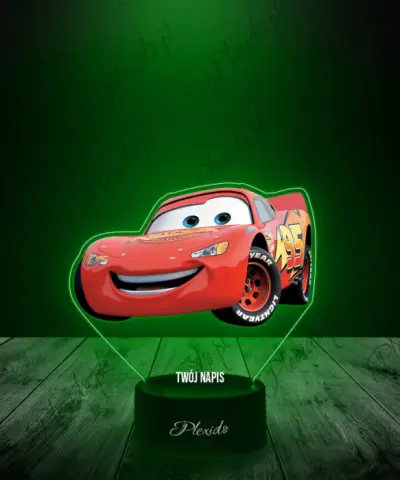 Lampka LED 3D Plexido z Nadrukiem Bajka Auta Zygzak McQueen - 2