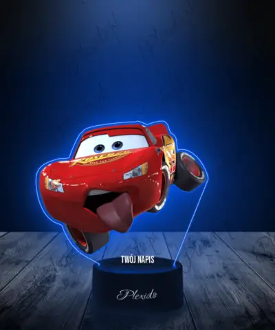 Lampka LED 3D Plexido z Nadrukiem Bajka Auta McQueen Zygzak - 2
