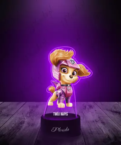 Lampka LED 3D Plexido z Nadrukiem Psi Patrol Skye - 2