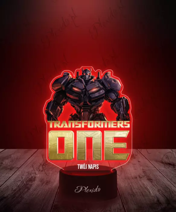 Lampka LED 3D Plexido z Nadrukiem Film Transformers One Postać