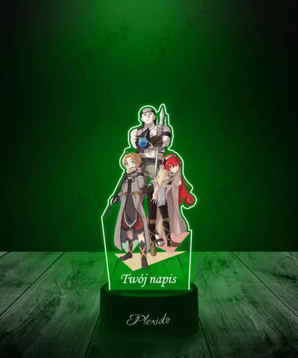 Lampka LED 3D Plexido z Nadrukiem UV Moshoku Tensei - 1