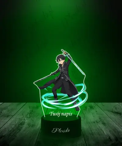 Lampka LED 3D Plexido z Nadrukiem UV Sao Kirito Wir - 2