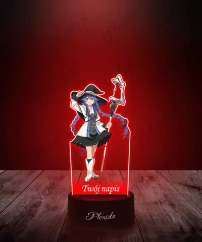 Lampka LED 3D Plexido z Nadrukiem UV Mushoku Tensei Migurdia Roxy - 2