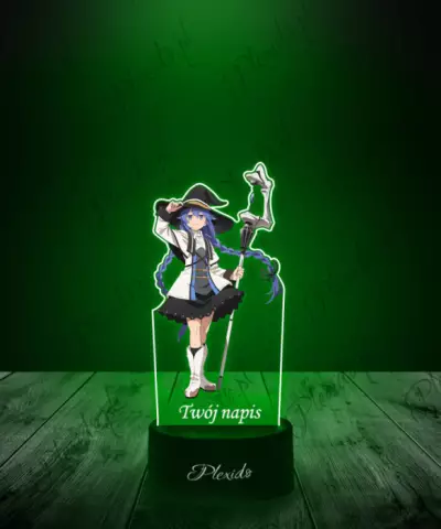 Lampka LED 3D Plexido z Nadrukiem UV Mushoku Tensei Migurdia Roxy - 3