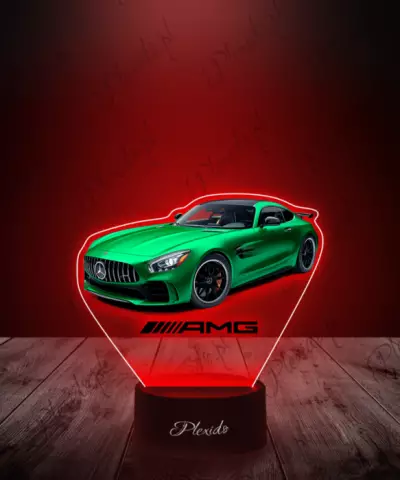 Lampka LED 3D Plexido Samochód Mercedes GTR AMG - 2