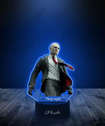 Lampka LED 3D Plexido Hitman Agent 47 - 2