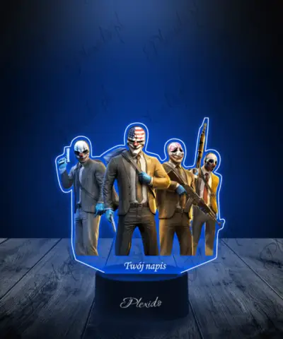 Lampka LED 3D Plexido z Nadrukiem Payday - 3